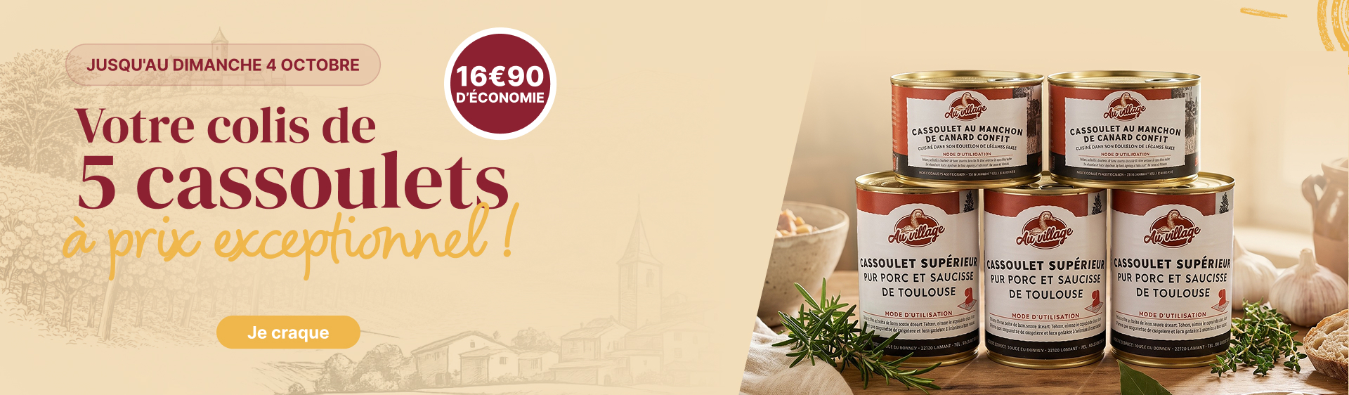 Spécialités du Gers, Foie Gras, Cassoulet, Cuisine du Terroir